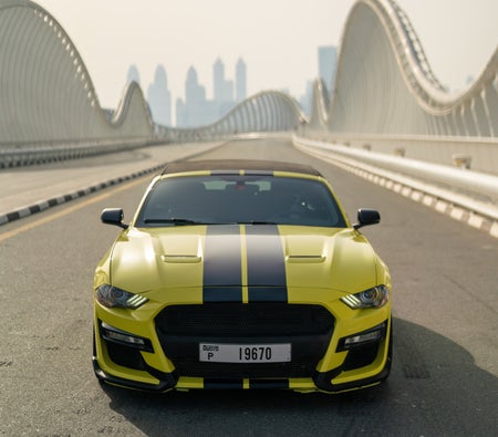 أصفر فورد موستنغ GT المكشوفة V8 2020
